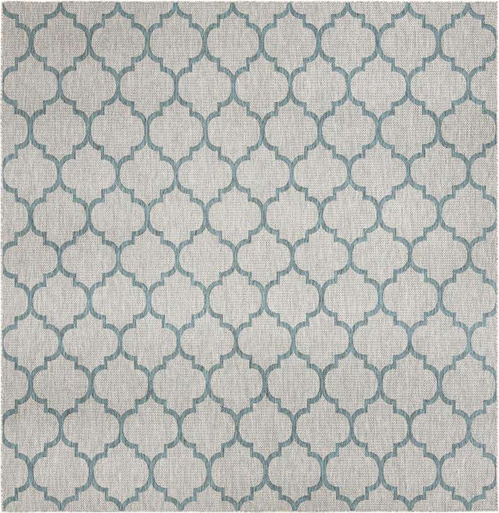 325cm x 325cm Easy-Clean Lattice Indoor / Outdoor Square Rug