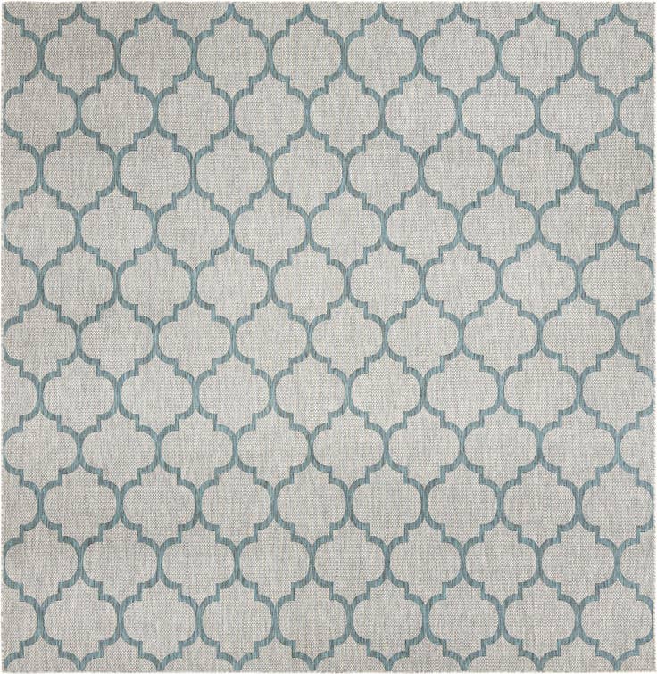 Detail image of 325cm x 325cm Easy-Clean Lattice Indoor / Outdoor Square Rug