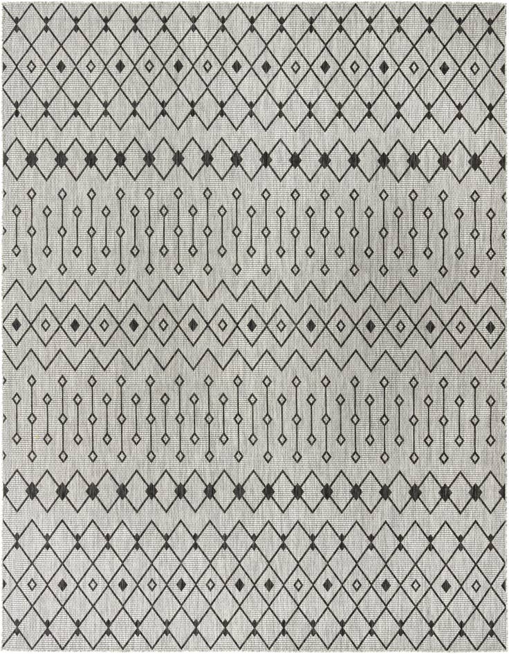 Detail image of 10' 8 x 10' 8 Easy-Clean Lattice Indoor / Outdoor Square Rug