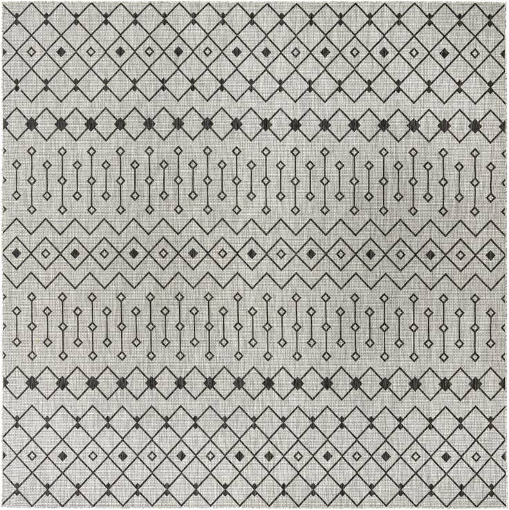 Detail image of 10' 8 x 10' 8 Easy-Clean Lattice Indoor / Outdoor Square Rug