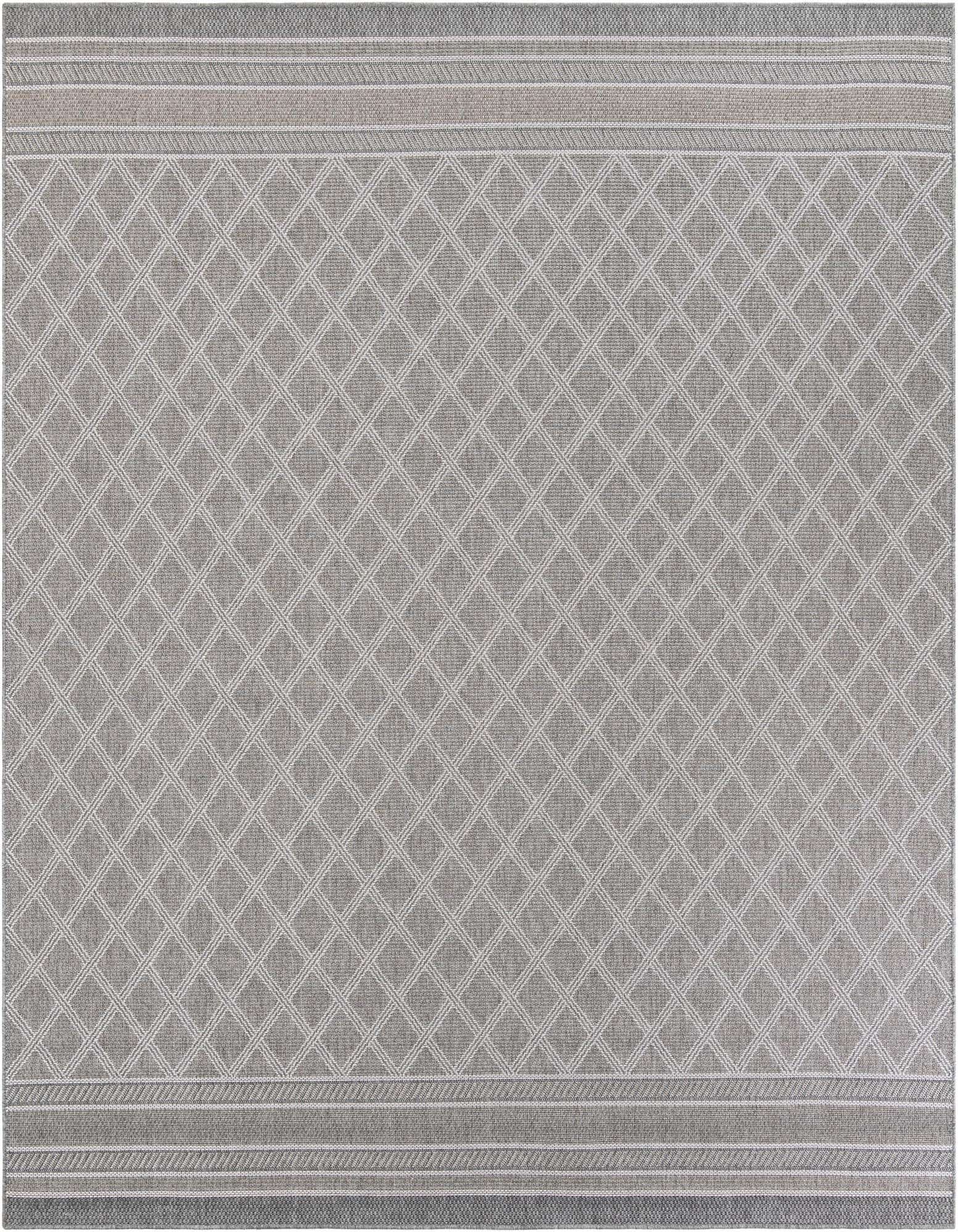 10' x 10' Easy-Clean Lattice Indoor / Outdoor Square Rug