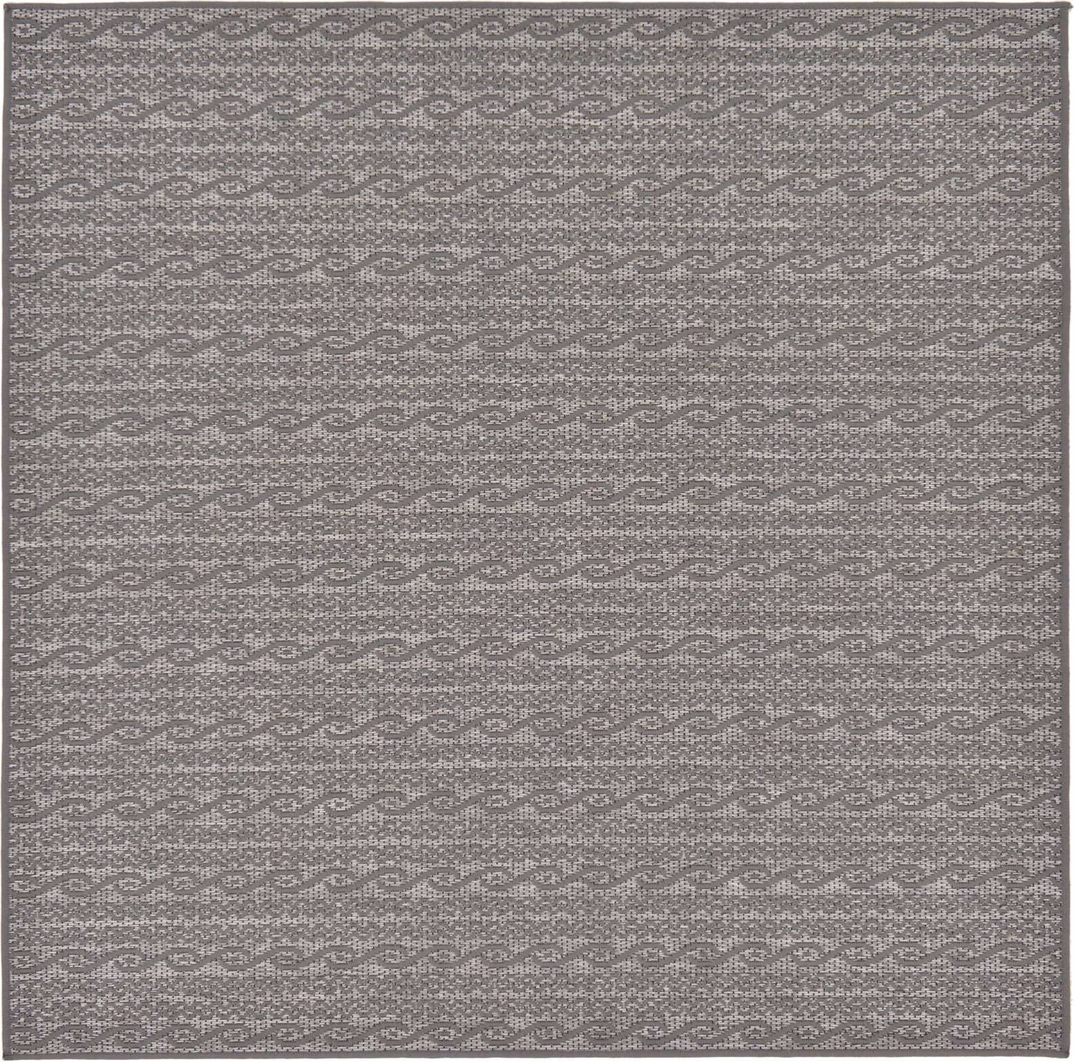 6' x 6' Easy-Clean Modern Indoor / Outdoor Square Rug