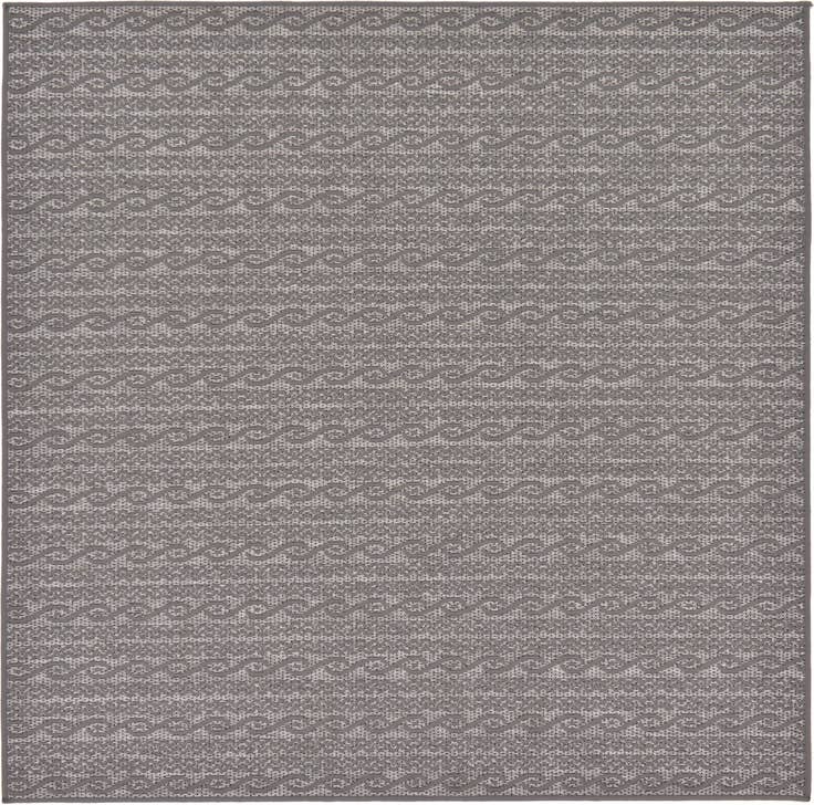 Detail image of 6' x 6' Easy-Clean Modern Indoor / Outdoor Square Rug