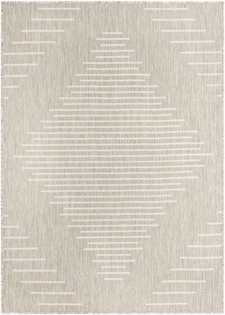 5' 3 x 5' 3 Easy-Clean Modern Indoor / Outdoor Square Rug