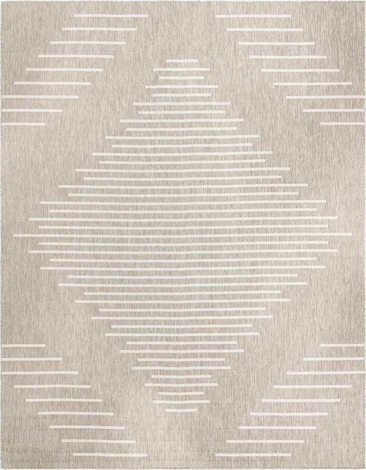 Detail image of 13' x 13' Easy-Clean Modern Indoor / Outdoor Square Rug