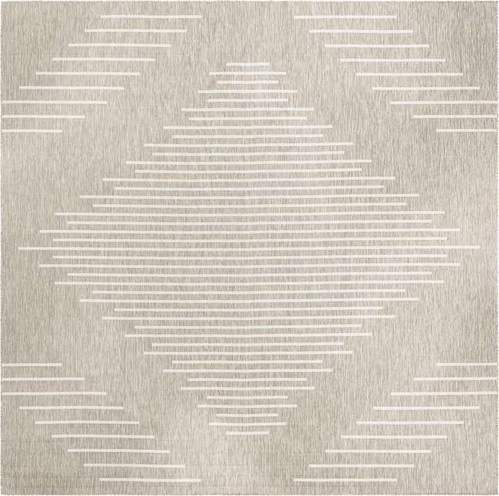 13' x 13' Easy-Clean Modern Indoor / Outdoor Square Rug