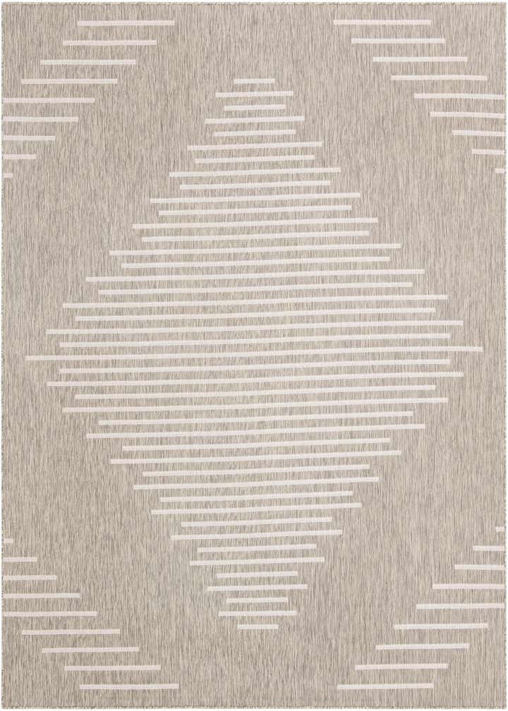 10' x 10' Easy-Clean Modern Indoor / Outdoor Square Rug