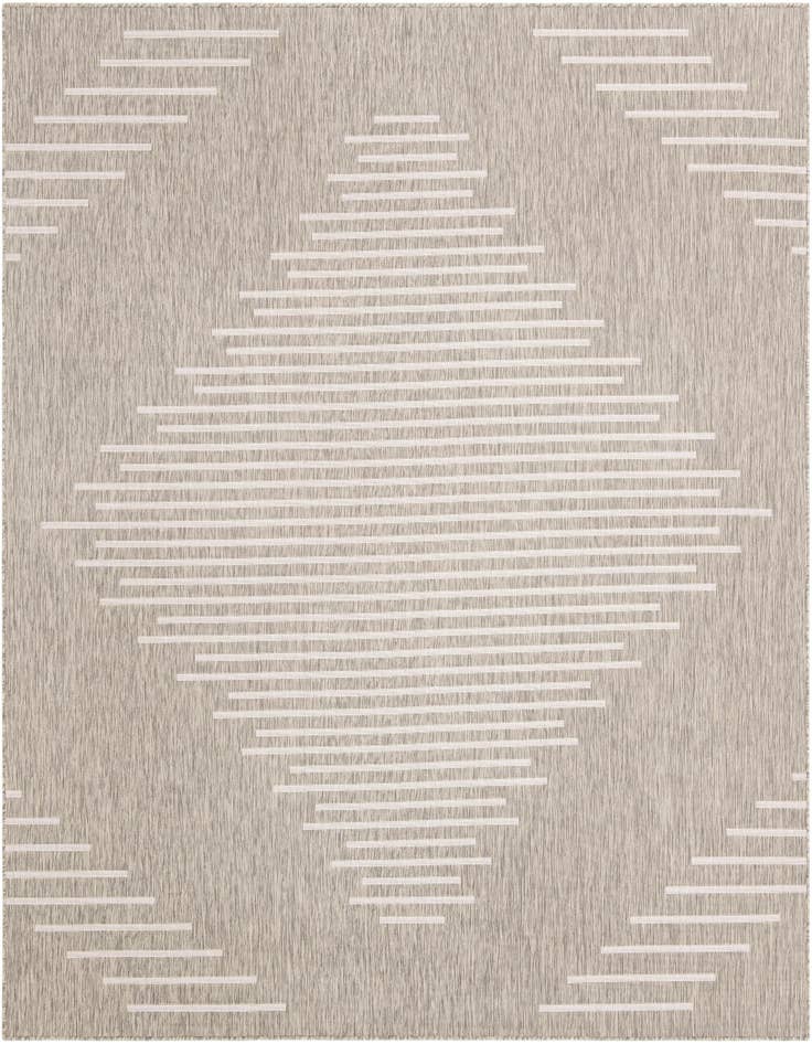 Detail image of 10' x 10' Easy-Clean Modern Indoor / Outdoor Square Rug