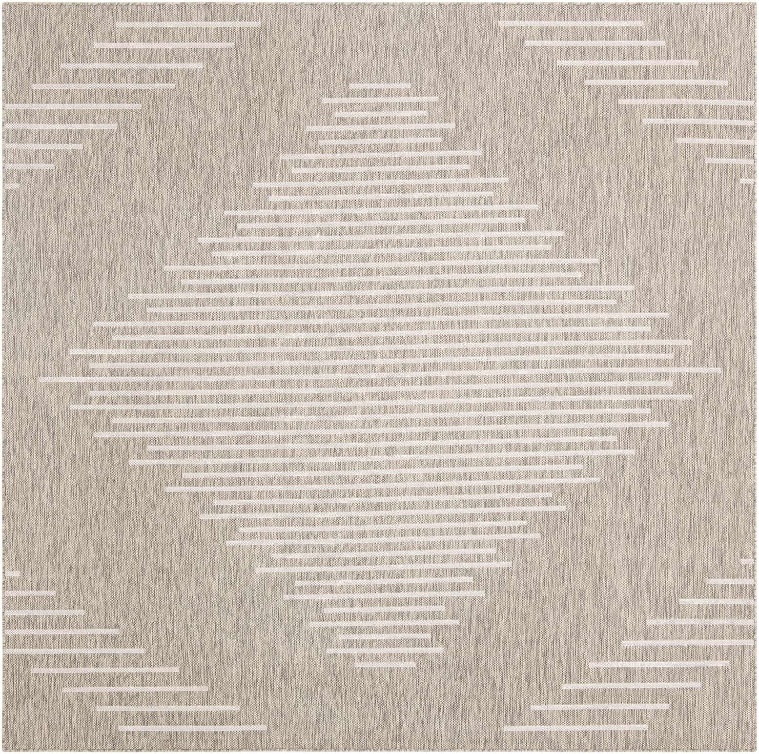 12' x 12' Easy-Clean Modern Indoor / Outdoor Square Rug