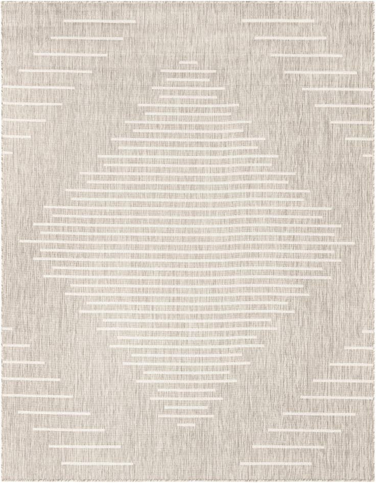 Detail image of 7' 10 x 7' 10 Easy-Clean Modern Indoor / Outdoor Square Rug