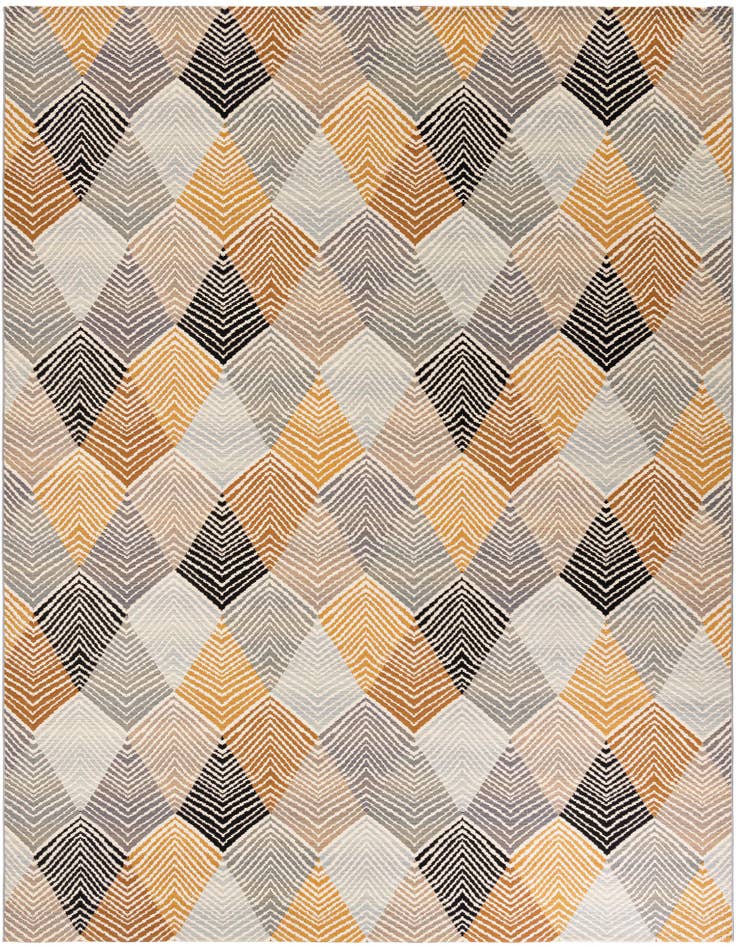 Detail image of 10' x 10' Easy-Clean Modern Indoor / Outdoor Square Rug