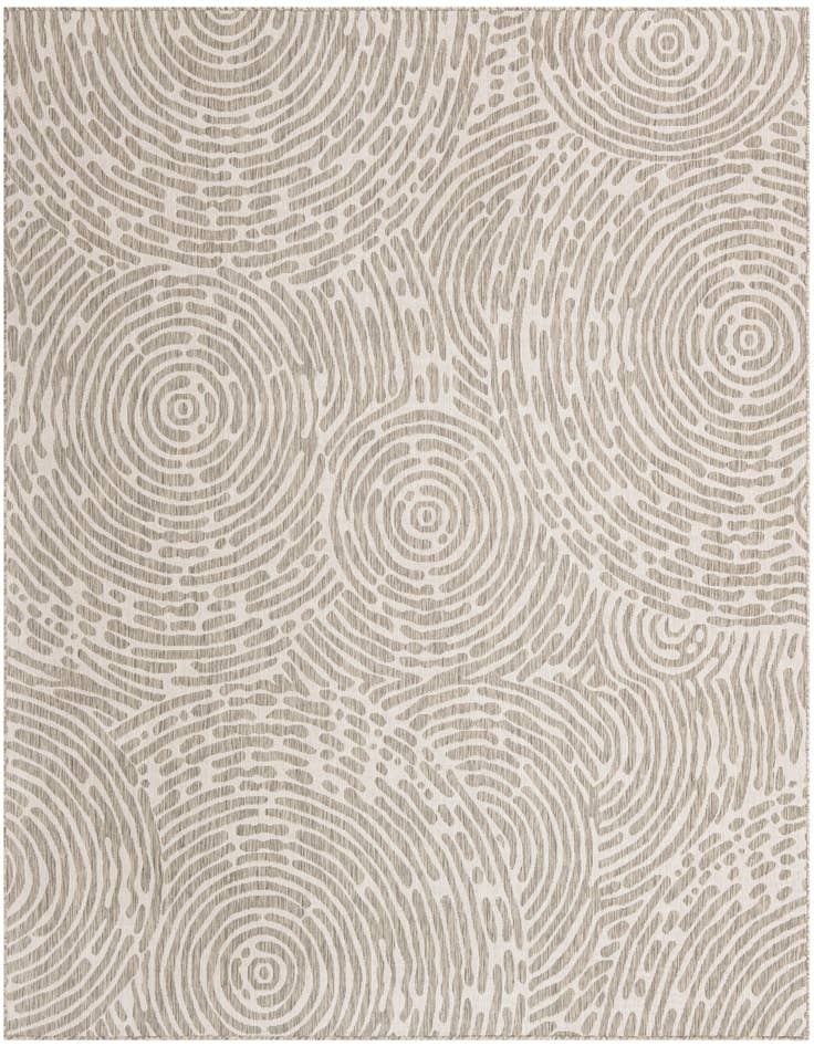 Detail image of 10' x 10' Easy-Clean Modern Indoor / Outdoor Square Rug