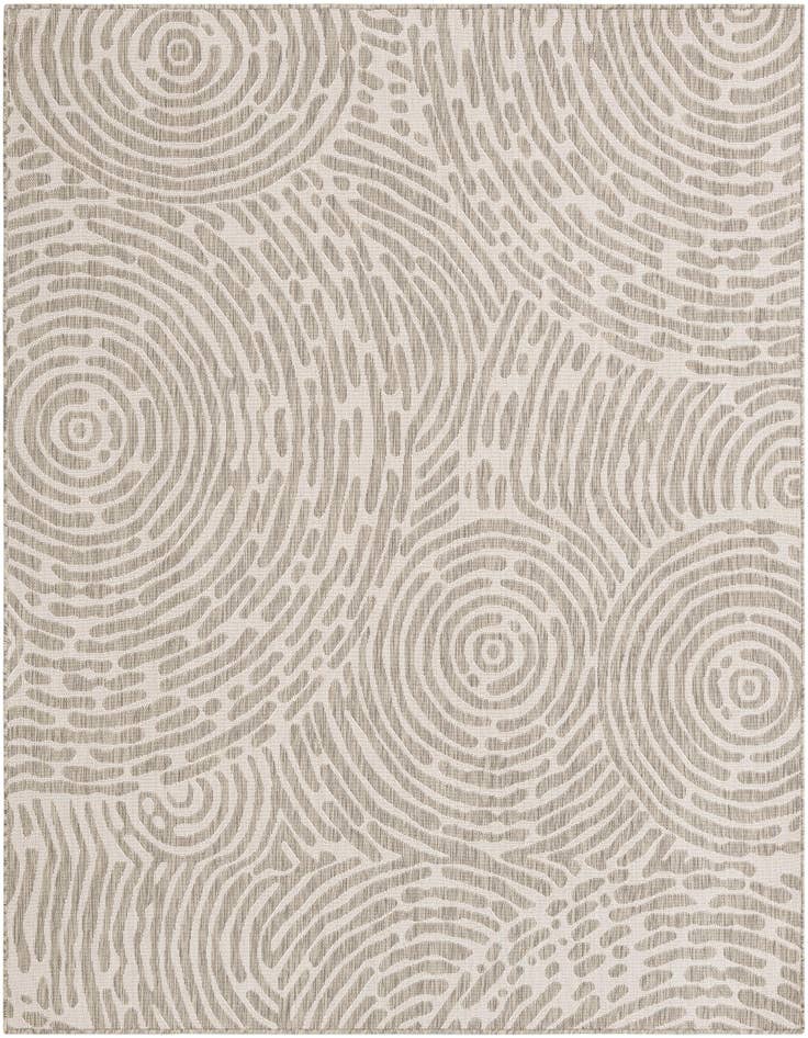 Detail image of 7' 10 x 7' 10 Easy-Clean Modern Indoor / Outdoor Square Rug