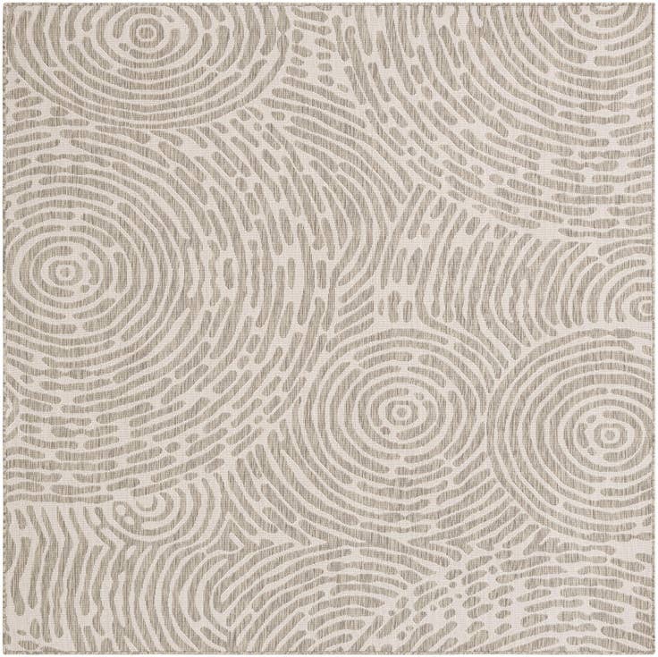 Detail image of 7' 10 x 7' 10 Easy-Clean Modern Indoor / Outdoor Square Rug
