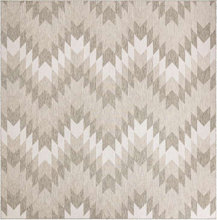 12' x 12' Easy-Clean Modern Indoor / Outdoor Square Rug