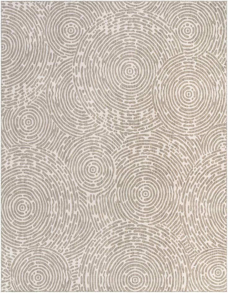 Detail image of 13' x 13' Easy-Clean Modern Indoor / Outdoor Square Rug