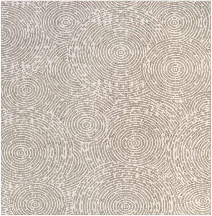 13' x 13' Easy-Clean Modern Indoor / Outdoor Square Rug