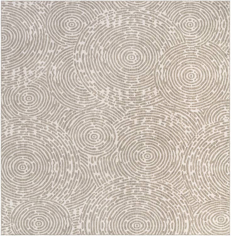 Detail image of 13' x 13' Easy-Clean Modern Indoor / Outdoor Square Rug