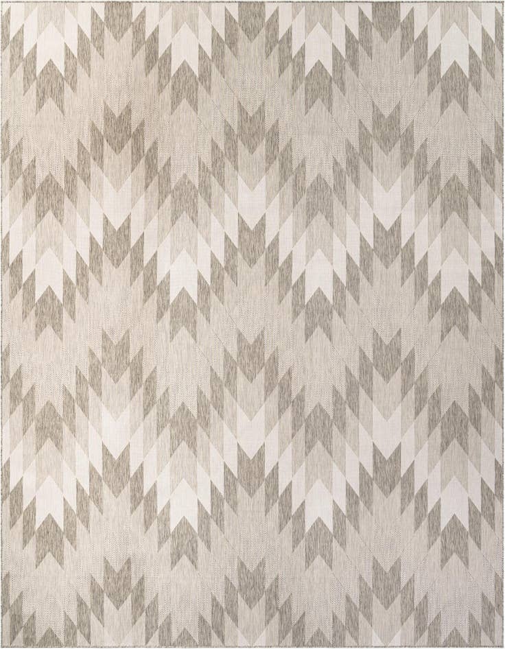Detail image of 13' x 13' Easy-Clean Modern Indoor / Outdoor Square Rug
