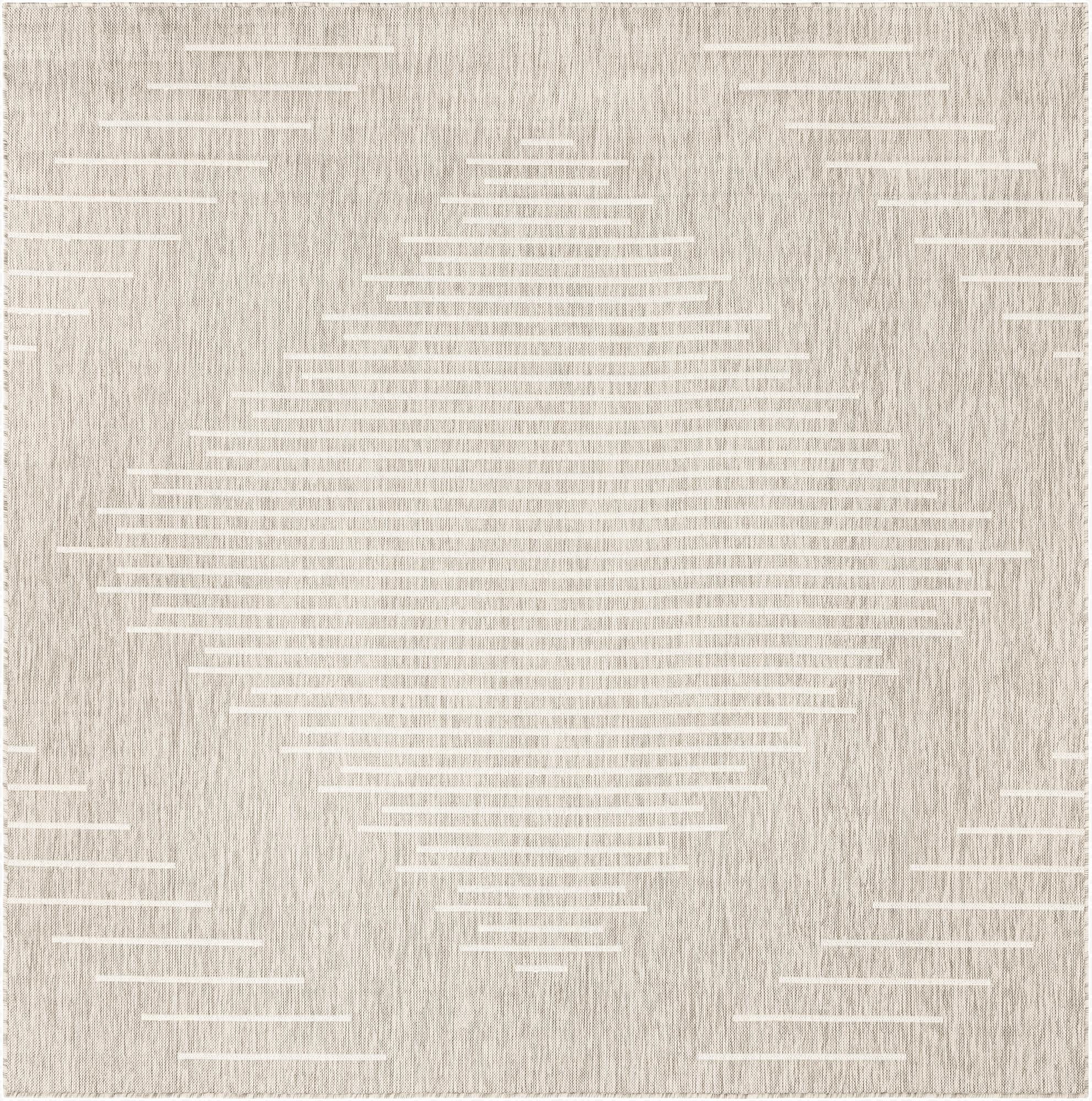 7' 10 x 7' 10  Washable Modern Indoor / Outdoor Square Rug