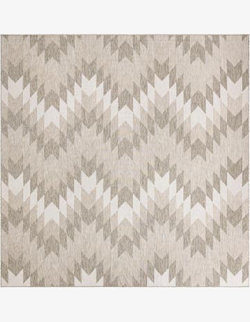 12' x 12' Easy-Clean Modern Indoor / Outdoor Square Rug