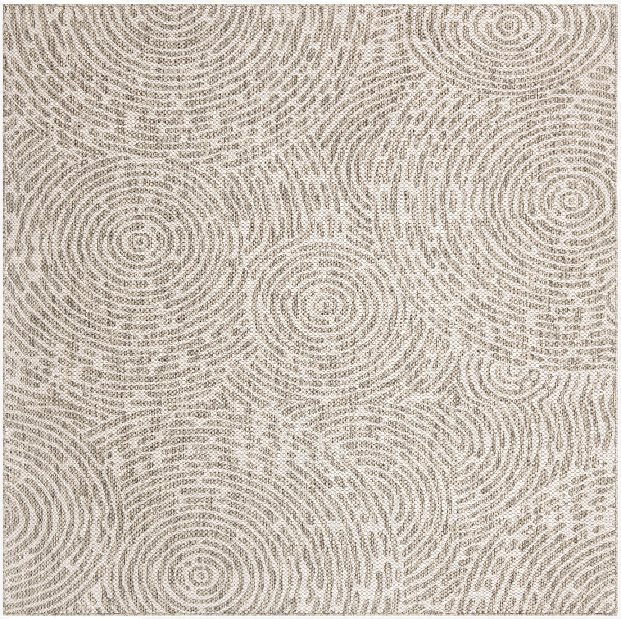 10' x 10'  Washable Modern Indoor / Outdoor Square Rug