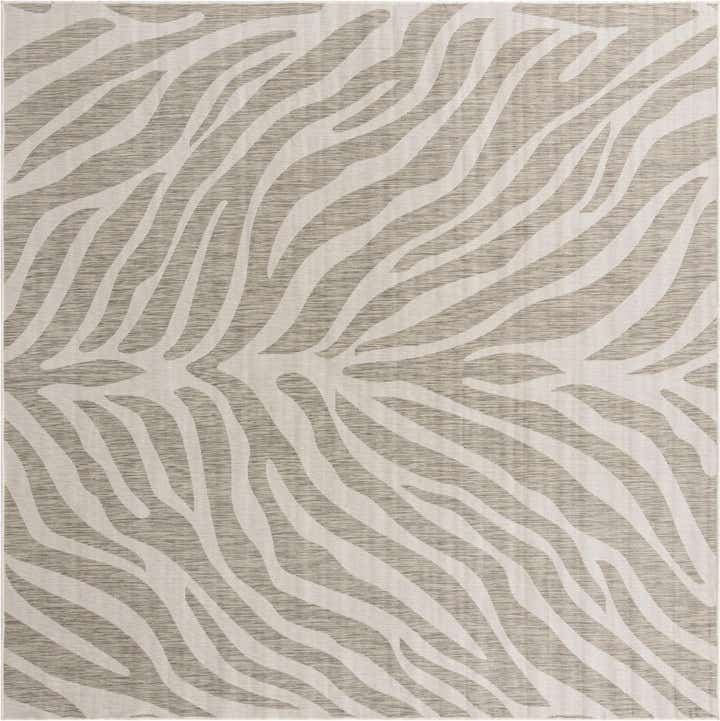10' x 10' Easy-Clean Safari Indoor / Outdoor Square Rug
