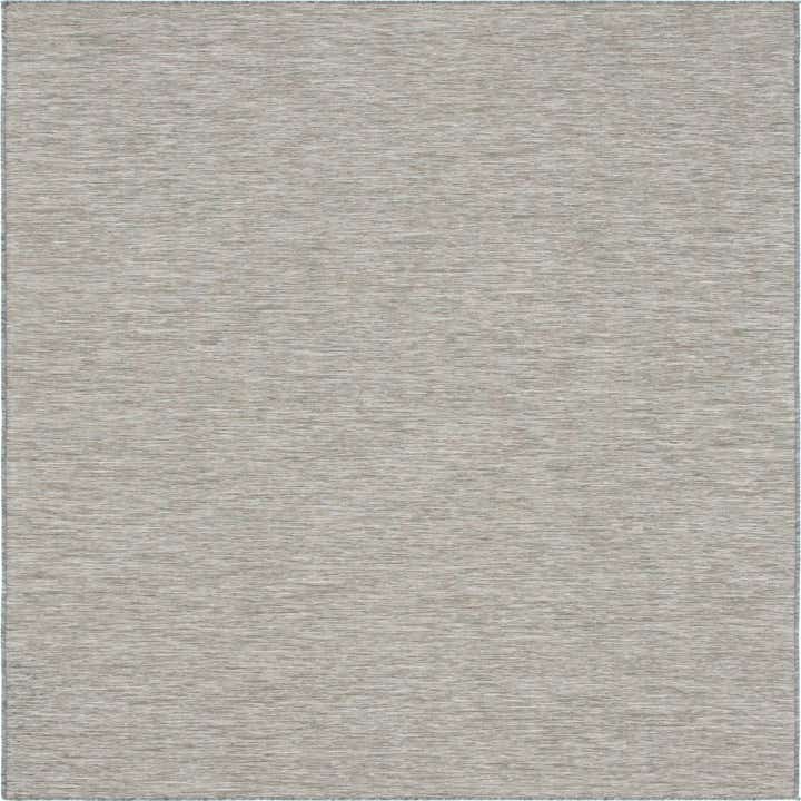 10' 2 x 10' 3 Easy-Clean Solid Indoor / Outdoor Square Rug