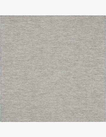 10' 2 x 10' 3 Easy-Clean Solid Indoor / Outdoor Square Rug