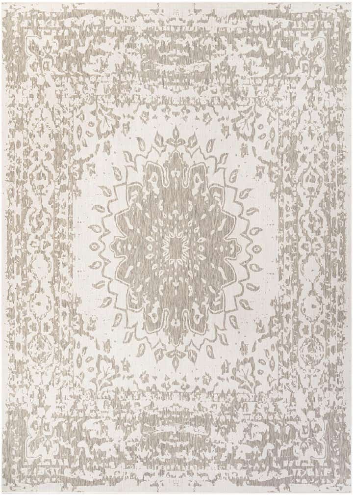13' x 13' Easy-Clean Traditional Indoor / Outdoor Square Rug