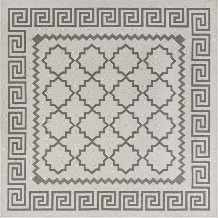 6' x 6' Easy-Clean Trellis Indoor / Outdoor Square Rug