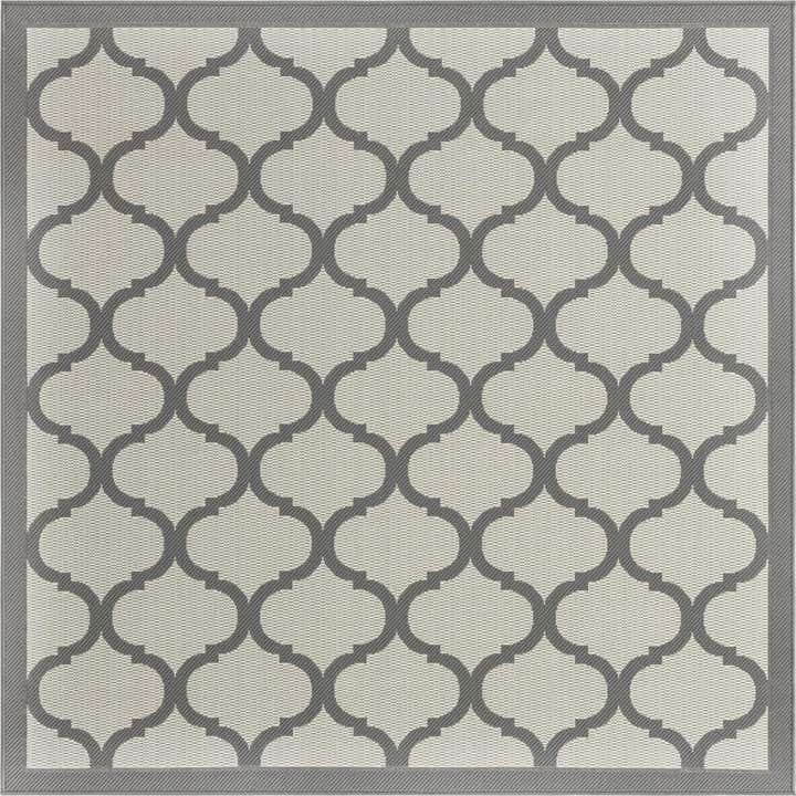 6' x 6' Easy-Clean Trellis Indoor / Outdoor Square Rug