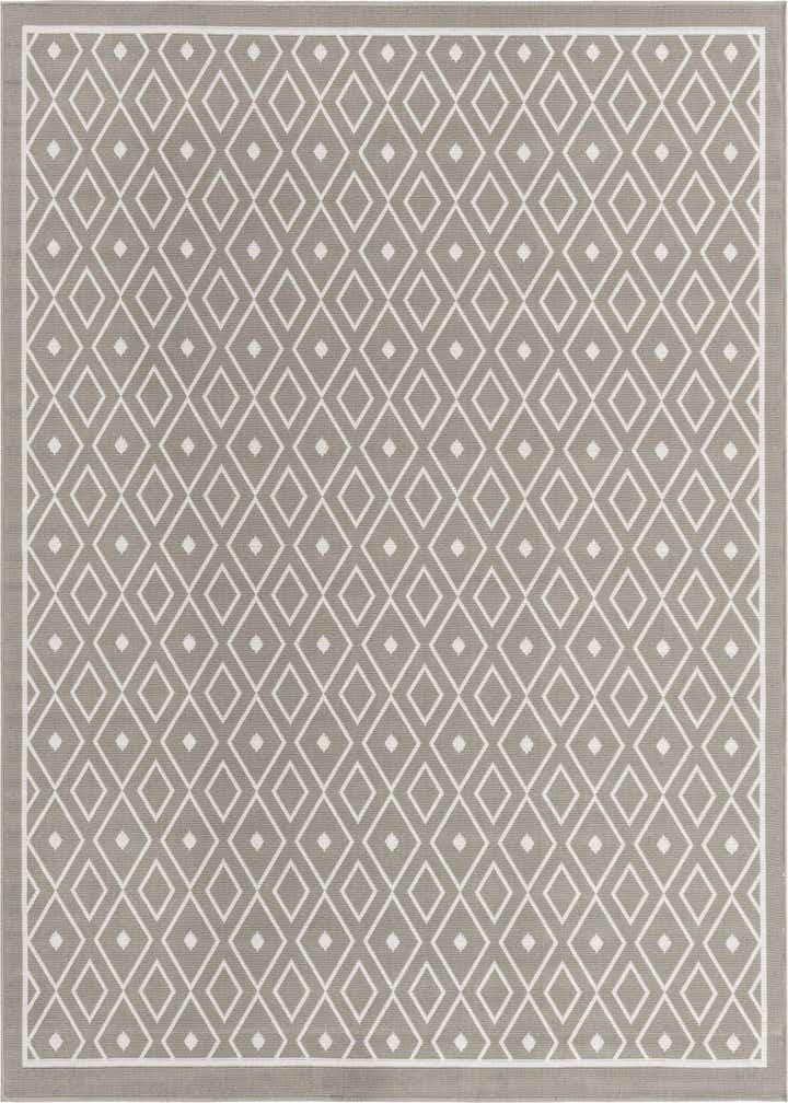 7' 10 x 7' 10 Easy-Clean Trellis Indoor / Outdoor Square Rug