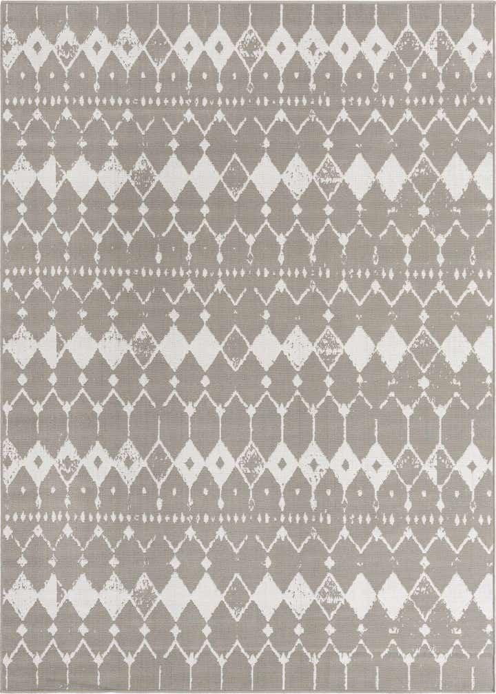 7' 10 x 7' 10 Easy-Clean Trellis Indoor / Outdoor Square Rug