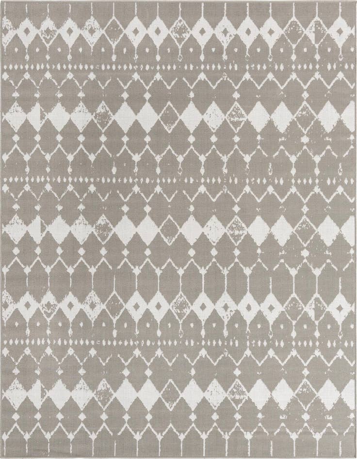 Detail image of 7' 10 x 7' 10 Easy-Clean Trellis Indoor / Outdoor Square Rug