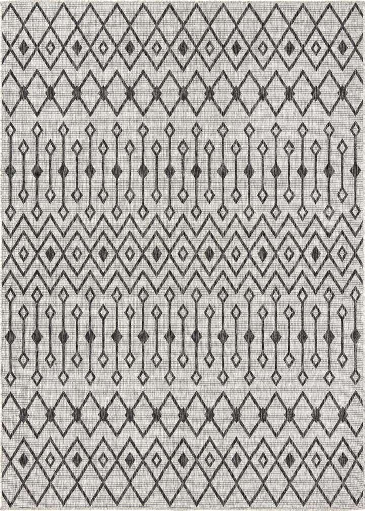 7' 10 x 7' 10 Easy-Clean Trellis Indoor / Outdoor Square Rug