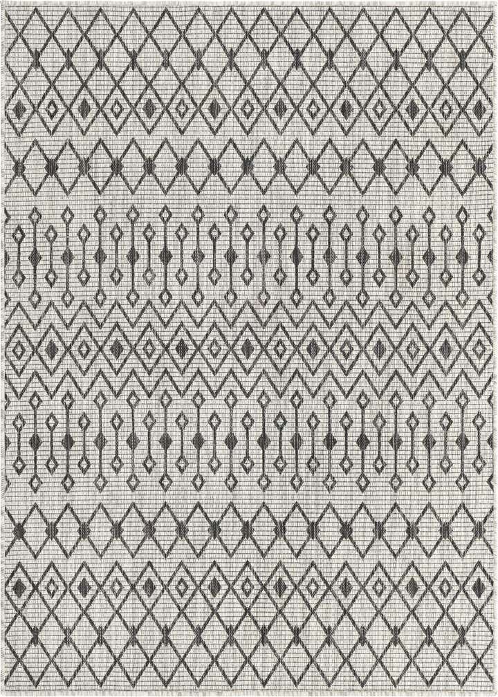 5' 3 x 5' 3 Easy-Clean Trellis Indoor / Outdoor Square Rug