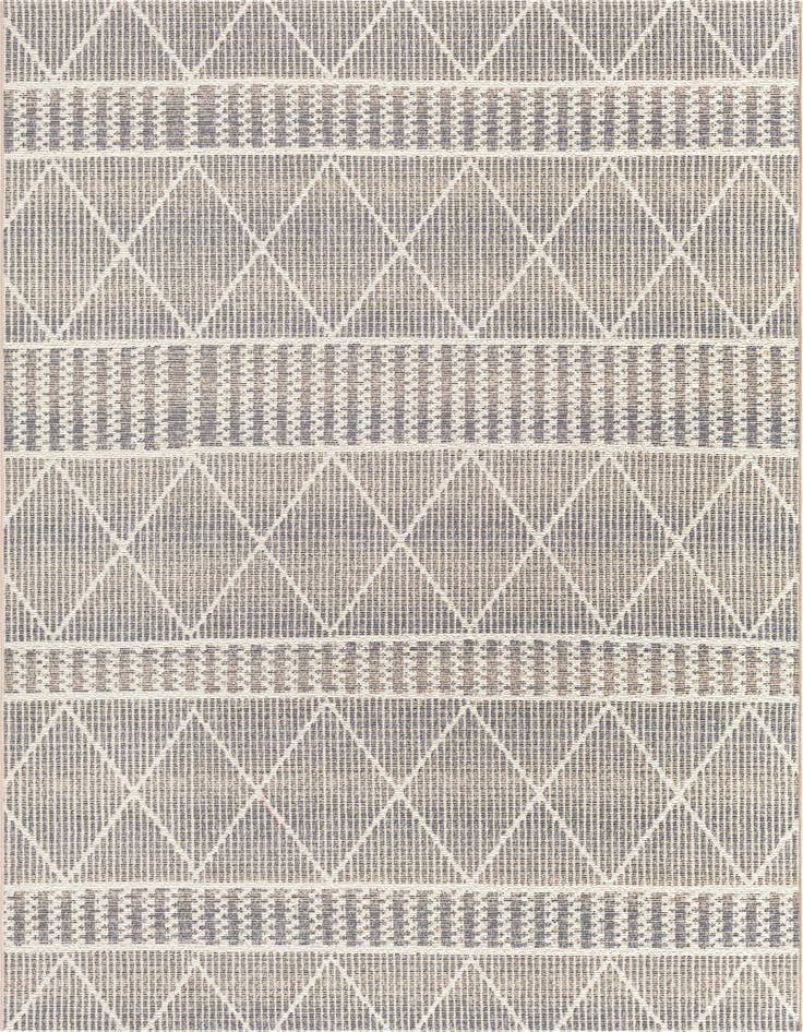 Detail image of 6' x 6' Easy-Clean Trellis Indoor / Outdoor Square Rug