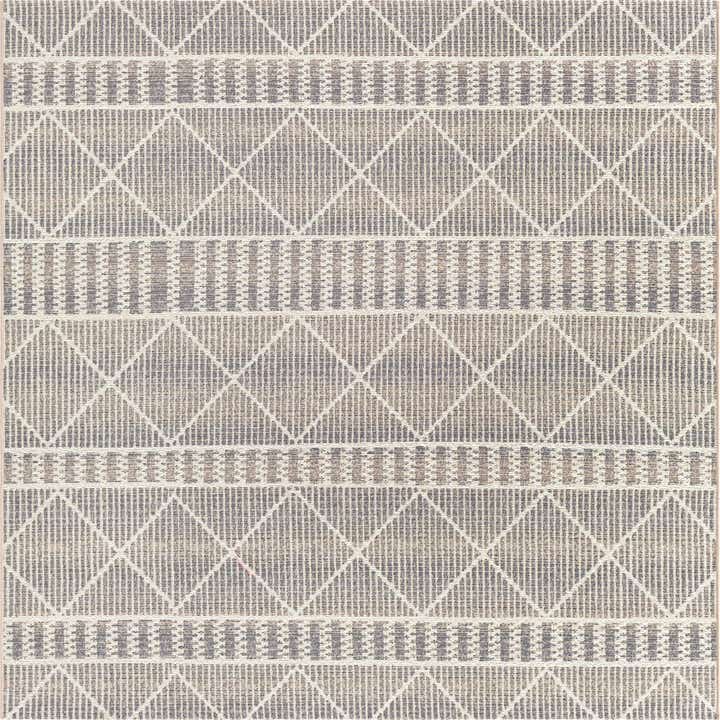 6' x 6' Easy-Clean Trellis Indoor / Outdoor Square Rug