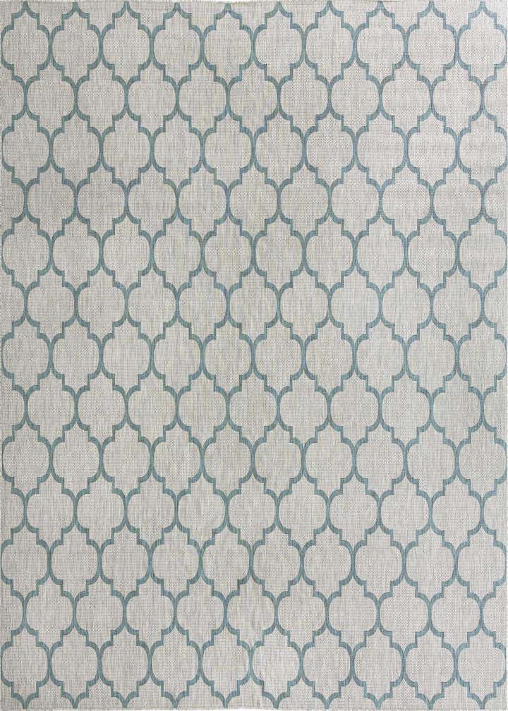 13' x 13' Easy-Clean Trellis Indoor / Outdoor Square Rug
