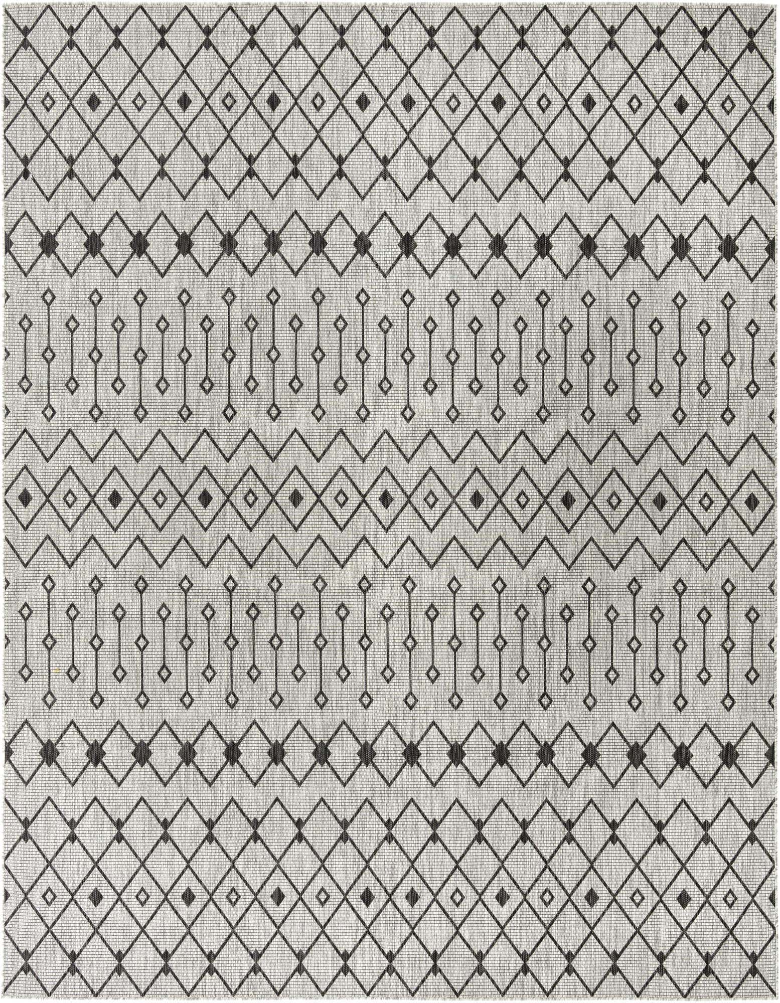 10' 8 x 10' 8 Easy-Clean Trellis Indoor / Outdoor Square Rug