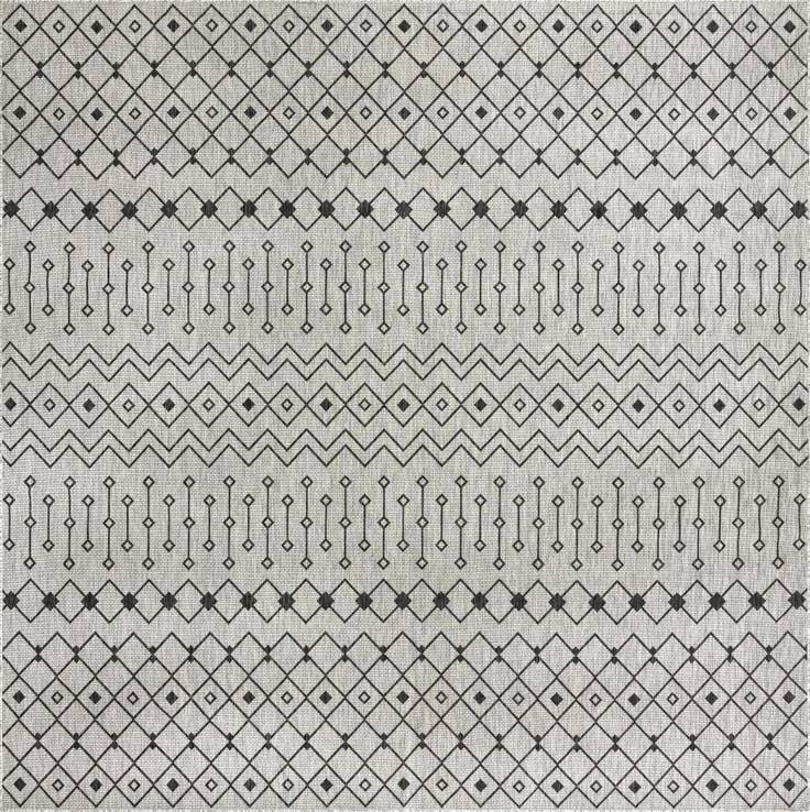 Detail image of 13' x 13' Easy-Clean Trellis Indoor / Outdoor Square Rug
