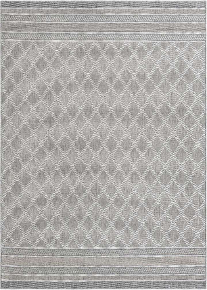 7' 10 x 7' 10 Easy-Clean Trellis Indoor / Outdoor Square Rug