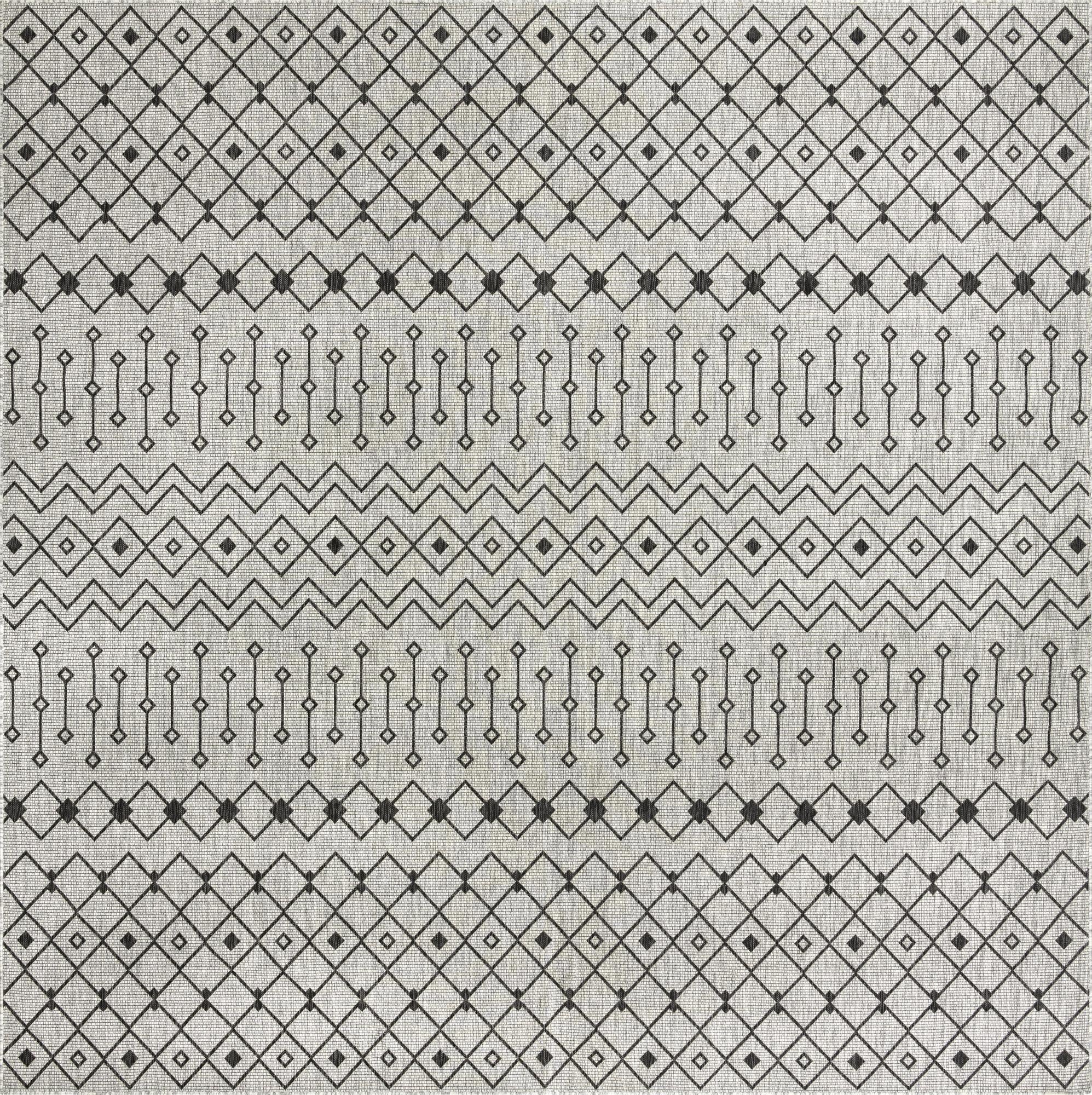 Primary image 13' x 13'  Washable Trellis Indoor / Outdoor Square Rug