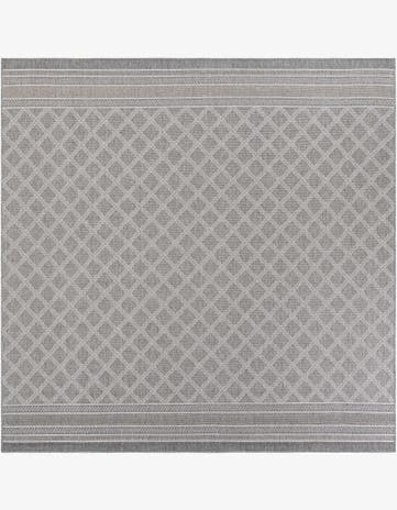 10' x 10' Easy-Clean Trellis Indoor / Outdoor Square Rug