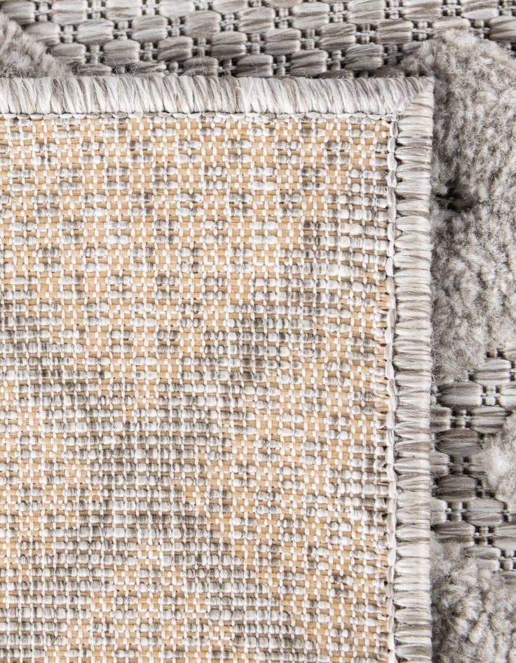 Detail image of 7' 10 x 7' 10 Easy-Clean Trellis Textured Indoor / Outdoor Square Rug