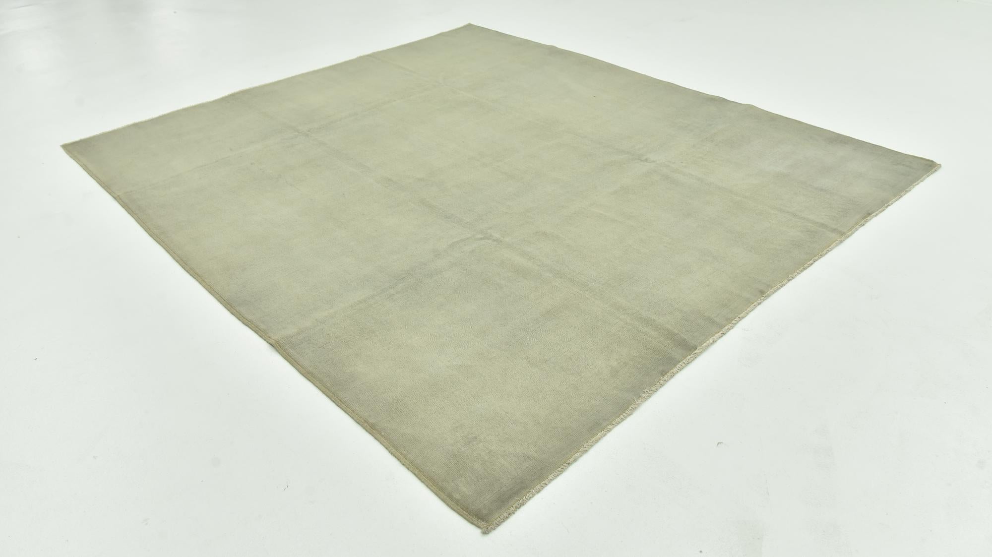 8' x 9' Hand Knotted Over-Dyed Ziegler Square Rug