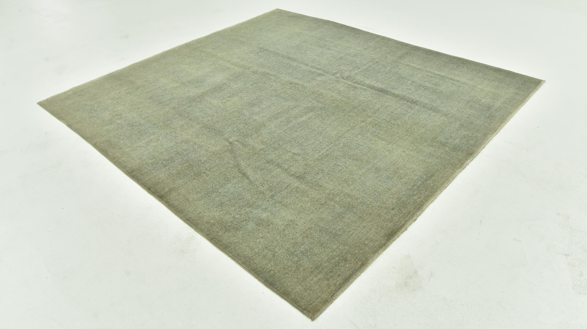 6' 4 x 6' 10 Hand Knotted Over-Dyed Ziegler Square Rug