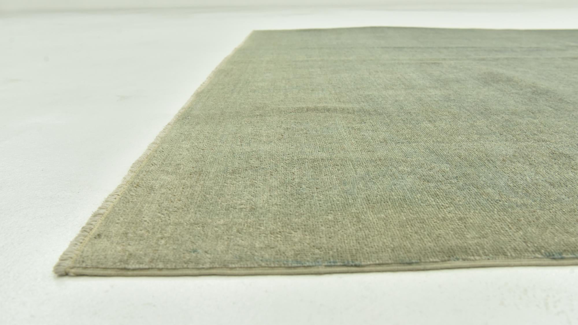 6' 4 x 6' 10 Hand Knotted Over-Dyed Ziegler Square Rug