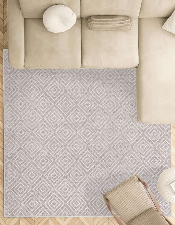 7' 10 x 7' 10 Easy-Clean Sabrina Soto Indoor / Outdoor Square Rug